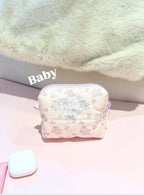 Rosy Bloom Garden Beauty Pouch