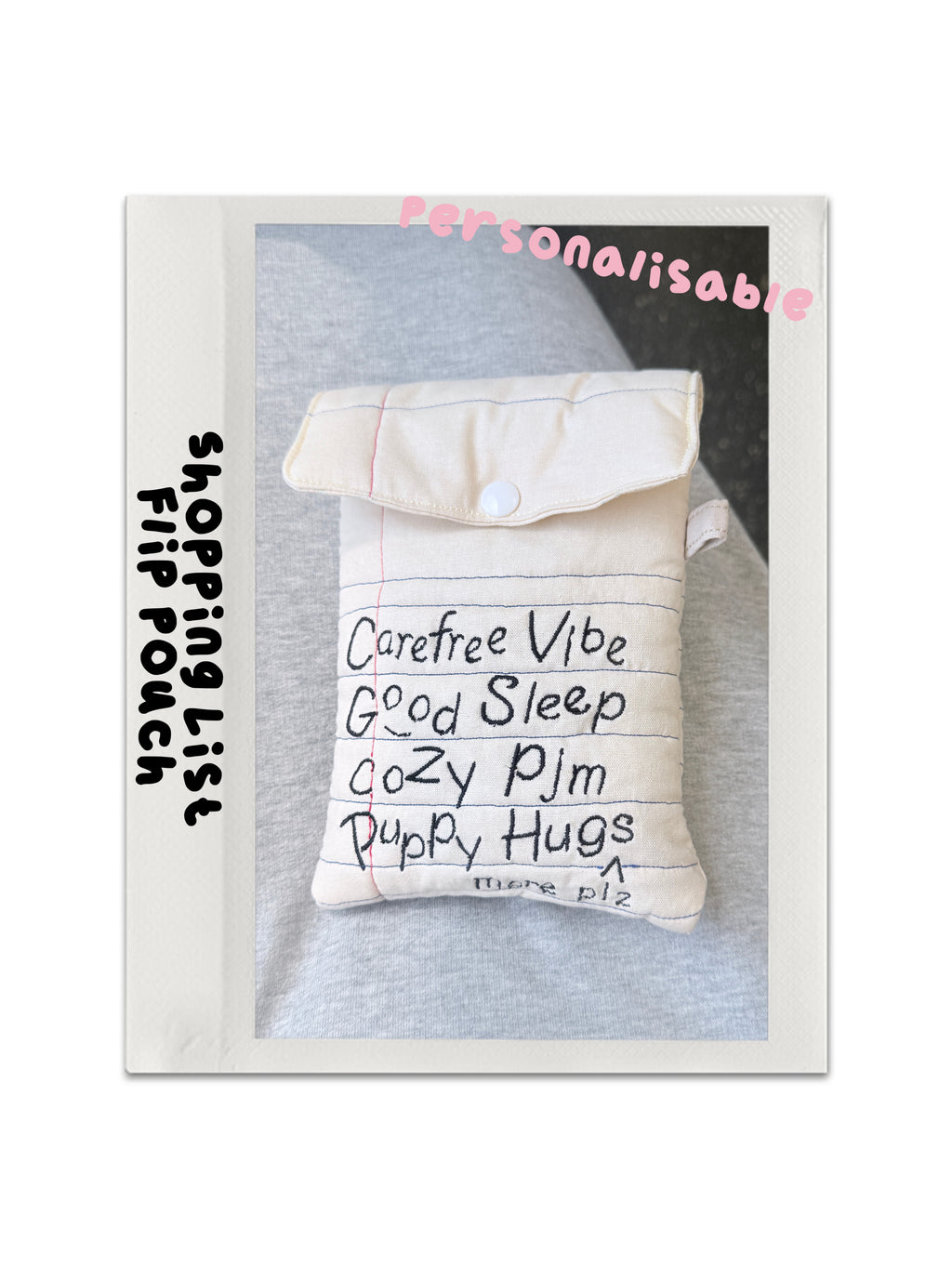 Shopping List Flip Pouch
