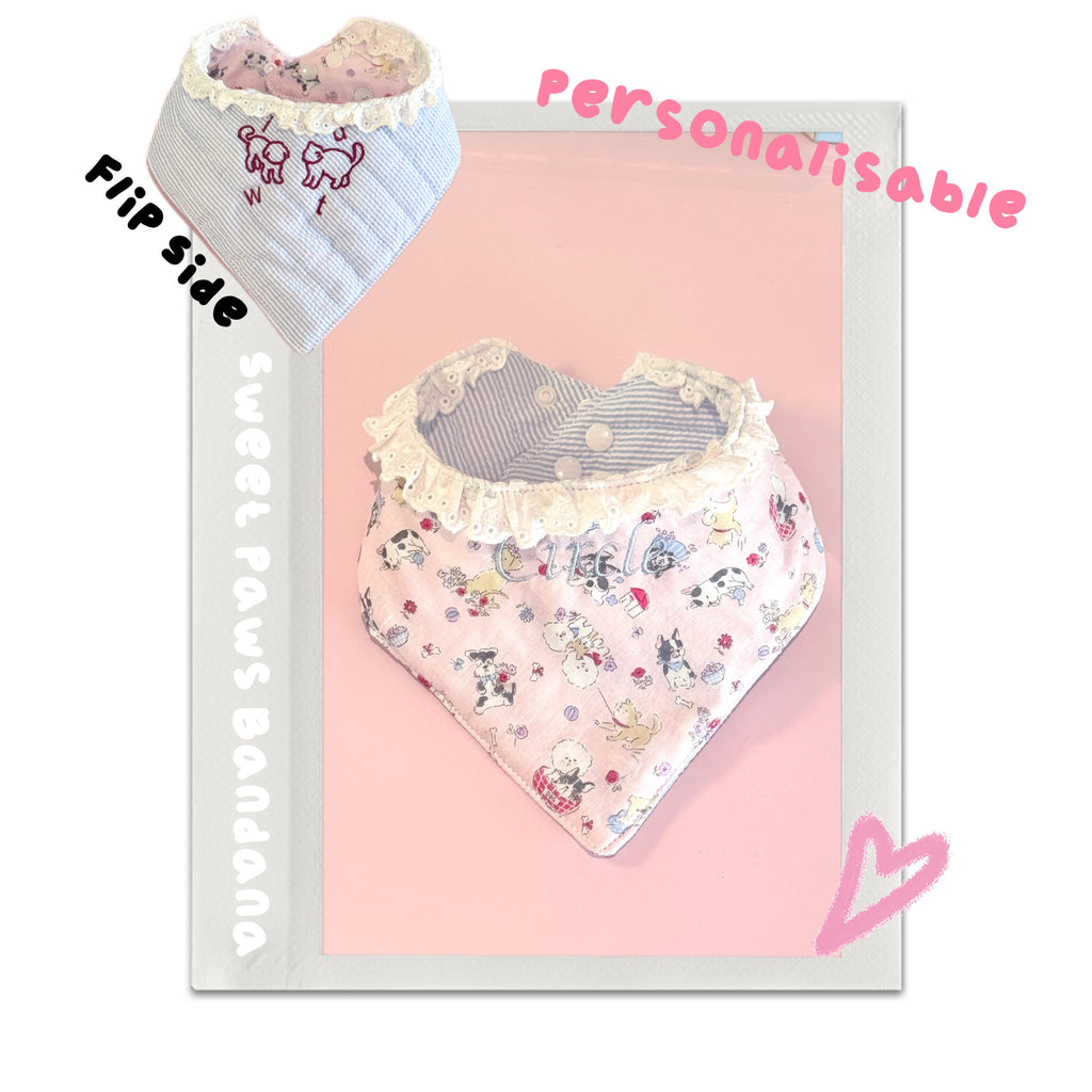 Sweet Paws Bandana (Reversible)