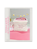 Cream Towel Glam Pouch