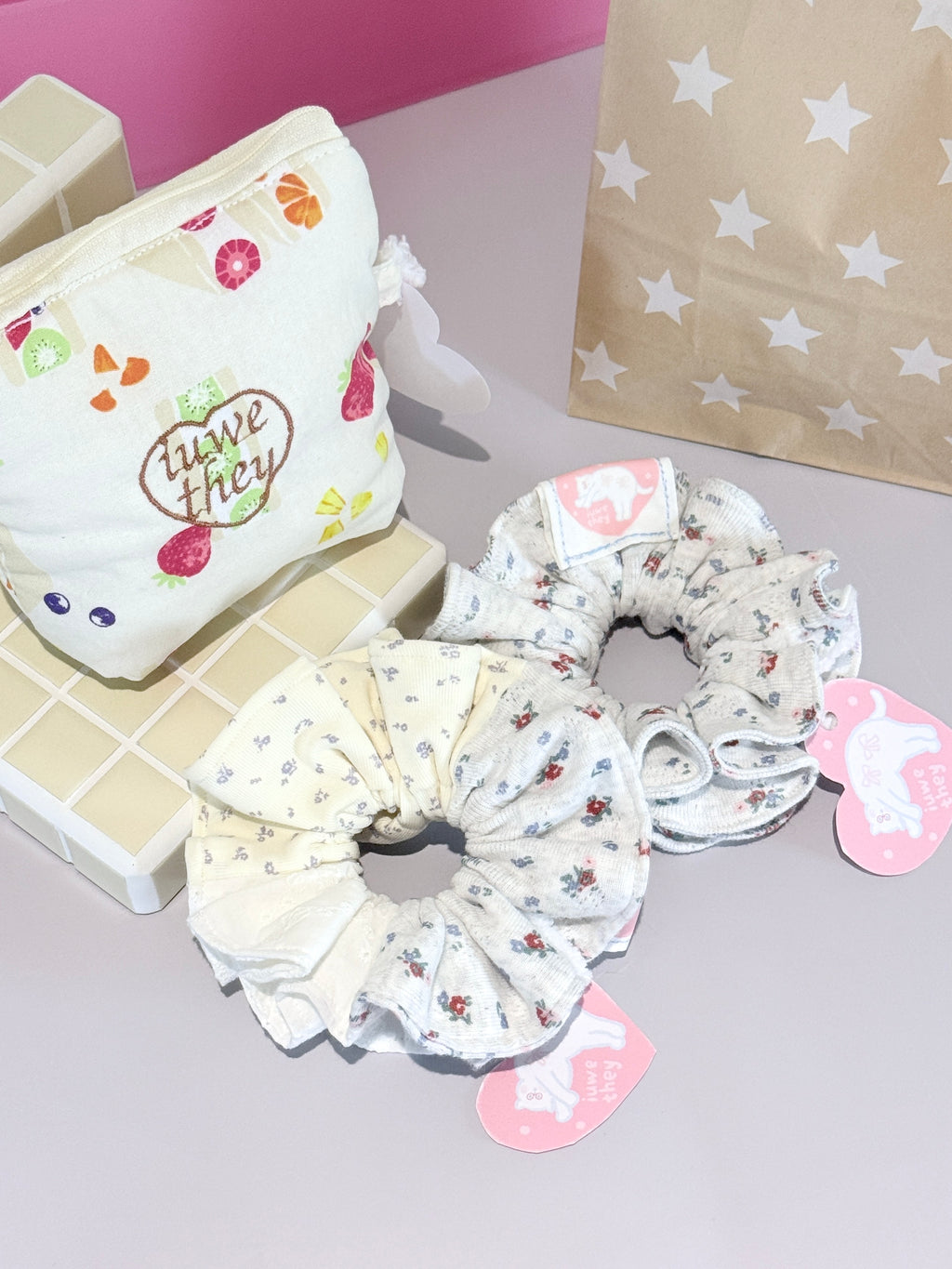 Picnic Flowers Scrunchie
