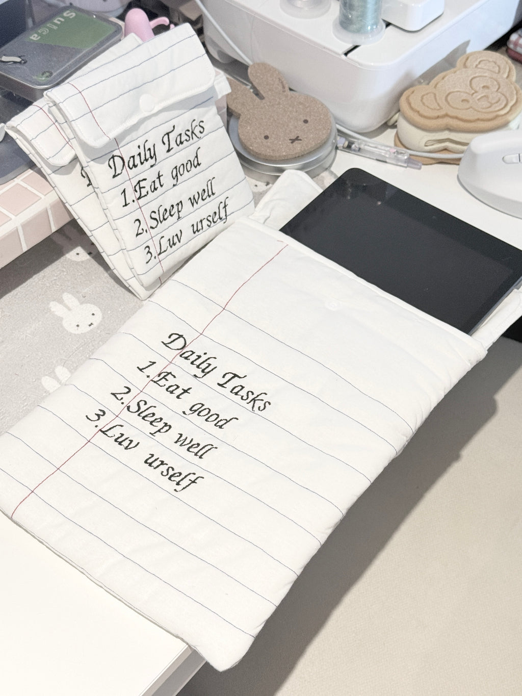 Daily Tasks Ipad/ Laptop Pouch