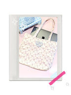 Pillow-Like Shoulder Bag Rosy Bloom Garden