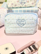 Blue Daisy Breeze Beauty Pouch